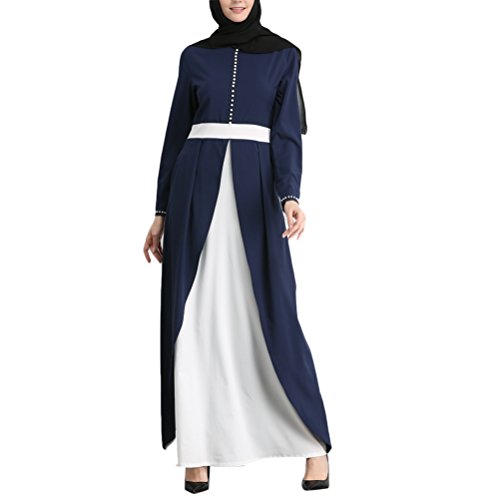 Zhhlinyuan De las Mujeres Formal Musulmanes Abaya Vestir Oriente Medio Noble Islámico Manga Larga Kaftan Vestido Ropa Abaya Dresses