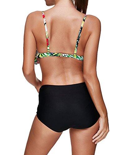 ZiXing Mujeres Swimsuits de Dos de Alta Cintura Bañadores Swimwear Estilo1 XX-Large