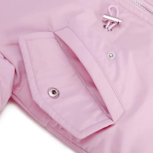 ZOEREA Bebé Niña Chaqueta de Esquí Invierno Conjuntos de Ropa Niñas Traje de Nieve Plumón Abrigo con Capucha y Pantalones 2 Piezas