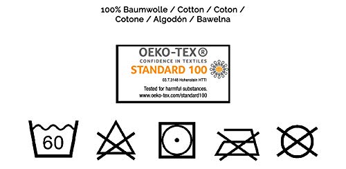 ZOLLNER Toalla de Playa Grande, 100x200 cm, algodón, azúl, en Otros Colores