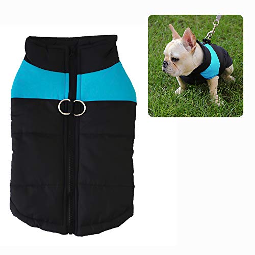 ZoneYan Perro Chaqueta Otoño Invierno, Mascota Chaleco Caliente, Perrito Ropa, Ropa Mascotas Abrigada Algodón, Perro Chaleco Impermeable, Abrigo Perro Cálido Proteccion