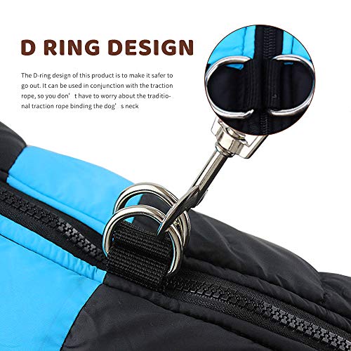 ZoneYan Perro Chaqueta Otoño Invierno, Mascota Chaleco Caliente, Perrito Ropa, Ropa Mascotas Abrigada Algodón, Perro Chaleco Impermeable, Abrigo Perro Cálido Proteccion