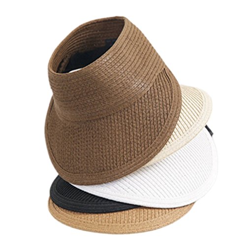 ZUMUii Butterme Mujer Mujeres Chica Plegable Sombrero Topless Visera Sombrero Wide Brim Sombrero de Paja Sombrero de Verano Sombrero Jard¨ªn Sombrero al Aire Libre Gorra de b¨¦isbol Golf Cap, Caqui