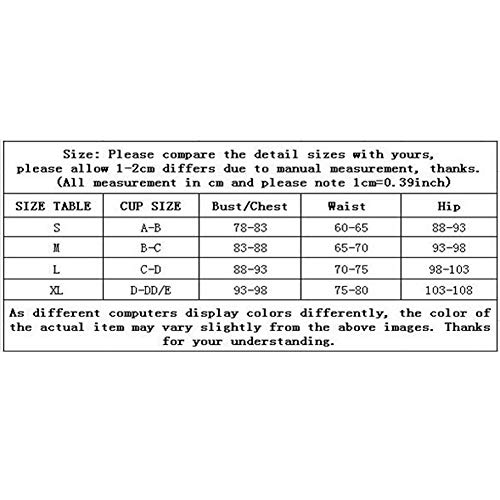 ZXG Bikini para Mujer, Traje De BañO De Playa De Bikini De Dos Piezas Bikini para Mujer con Estampado De Hojas Sexy Disponible En Varios TamañOs Y 10 Colores,H,M