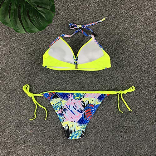 ZXG Ropa De Mujer Bikini, Lentejuelas De Color Sexy, Paquete Duro, Color Caramelo, Sra. Split Bikini Beach, Traje De BañO Disponible En Varios TamañOs Y 10 Colores,H,M