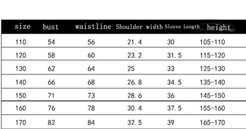 ZYLL Trajes de Baile Latino para niños Vestidos de Baile de Rumba Latina Vestidos de Baile de Salsa Vestidos de Concurso de Baile Disfraces Naranja Rojo Negro,Red,130CM