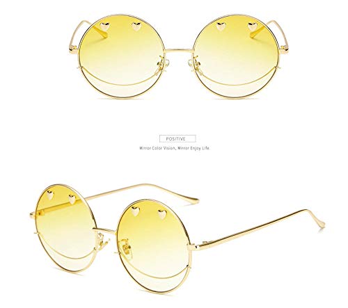 ZZZXX Gafas De Sol Mujer Baratas Smiley Net Celebridad Moda Polarizadas Uv400 Protección Para Conducir Pesca Al Aire Libre Marco De Acetato,Con Caja De Regalo Y Paño Para Vasos