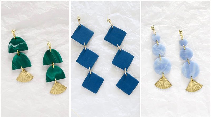 20 marcas únicas de pendientes de resina, acrílico y arcilla que nos encantan