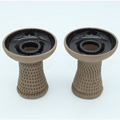 2 Cazoletas barro rugoso cachimba shisha premium fumar