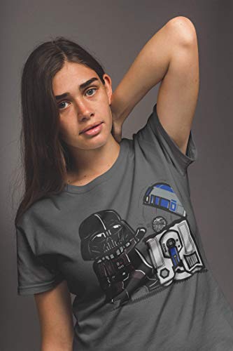209-Camiseta Robotictrashcan (XL,Gris Oscuro)
