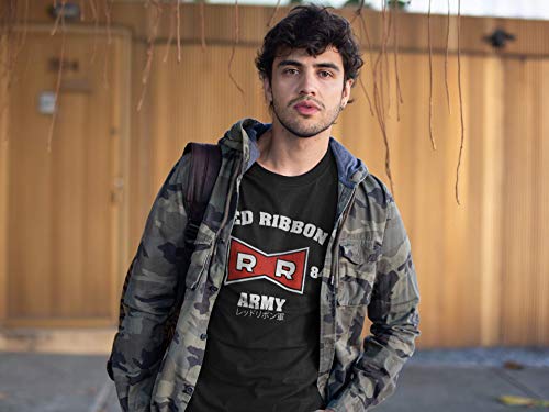 2236-Camiseta Premium, Red Ribbon Army (Melonseta) (3XL, Negro)