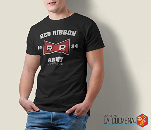 2236-Camiseta Premium, Red Ribbon Army (Melonseta) (3XL, Negro)