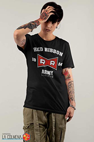 2236-Camiseta Premium, Red Ribbon Army (Melonseta) (3XL, Negro)