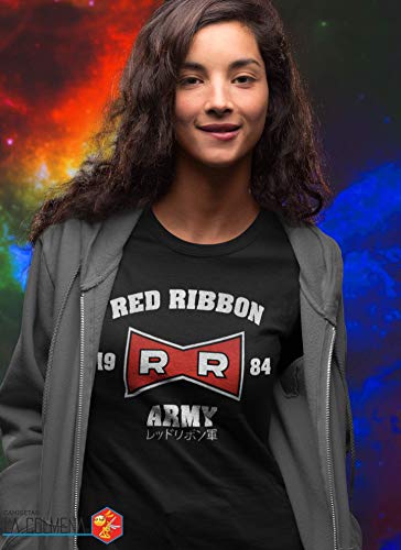 2236-Camiseta Premium, Red Ribbon Army (Melonseta) (3XL, Negro)
