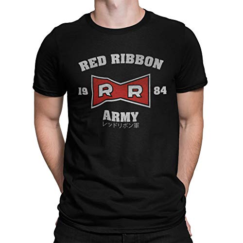 2236-Camiseta Premium, Red Ribbon Army (Melonseta) (3XL, Negro)