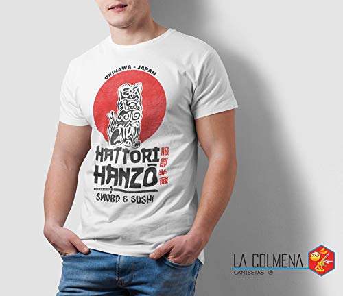 2242-Camiseta Premium, Hattori Hanzo (Melonseta) Blanco L