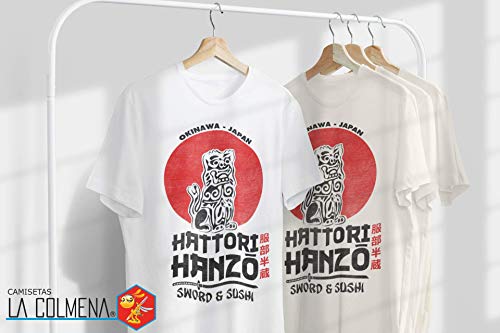 2242-Camiseta Premium, Hattori Hanzo (Melonseta) Blanco L
