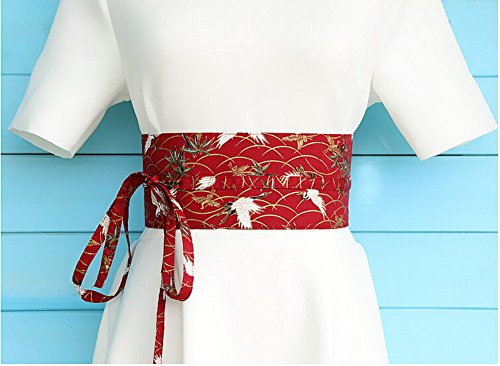 24station Kimono Obi Yukata Obi Cinturón Cintura Patrón Harajuku [D]