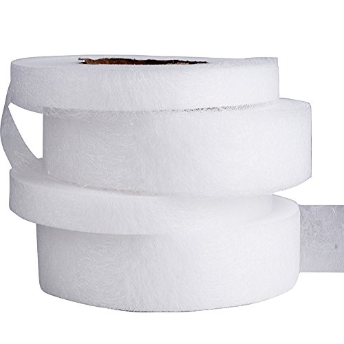 256m 4rollos Cinta de Dobladillo Planchar Cinta Adhesiva sin Coser Fusible Fusión de Tela para Ropa (Ancho 10mm+20mm)