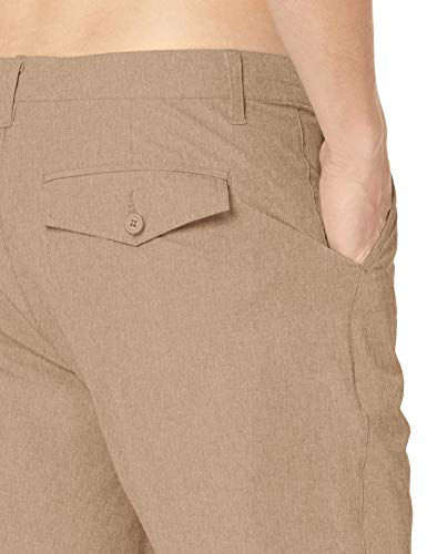 28 Palms 7" Inseam Hybrid Board Short shorts, Caqui jaspeado, 32