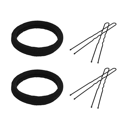 3 Piezas Anillo de Donut de Moño Juego para Hacer Moño Incluye Grande, Medio y Pequeño (Marrón)