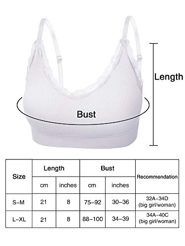 4 Piezas de Sujetador de Camisola de Cuello V Bandeau Bralette sin Costura Sujetador de Dormir con Tirantes para Mujers Chicas (Conjunto de Colores 2, Talla L-XL)