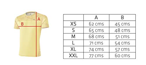 42K Running - Camiseta técnica 42K MIMET Hombre Ambar Yellow Hexagon M