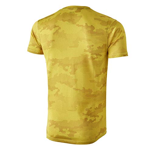 42K Running - Camiseta técnica 42K MIMET Hombre Ambar Yellow Hexagon M
