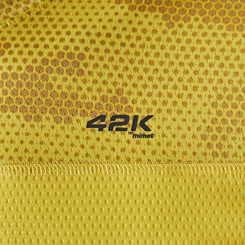 42K Running - Camiseta técnica 42K MIMET Hombre Ambar Yellow Hexagon M