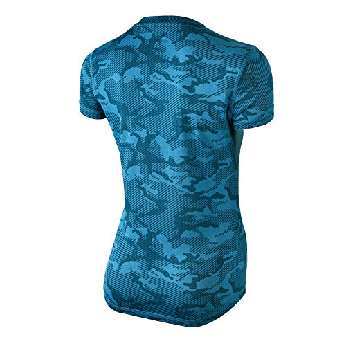 42K RUNNING - Camiseta técnica 42K MIMET Mujer Ocean Green Camouflage M
