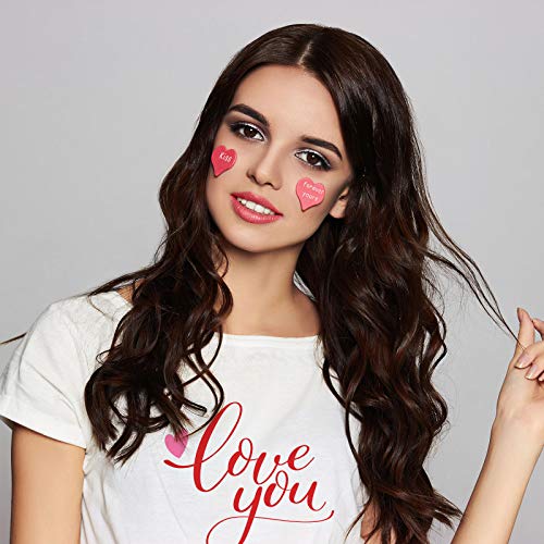 9 Hojas de Vinilos de Plancha de San Valentín Vinilos de Transferencia de Calor Hojas de Vinilo HTV de 11,4 x 8,3 Pulgadas para San Valentín DIY Camisetas, Almohada y Otros Textiles