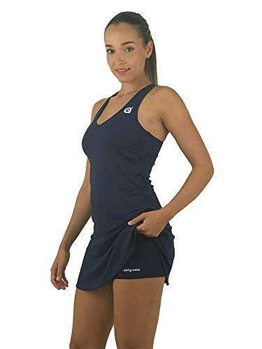 a40grados Sport & Style, Vestido Victory Azul, Mujer, Tenis y Padel (Paddle) (42 L)