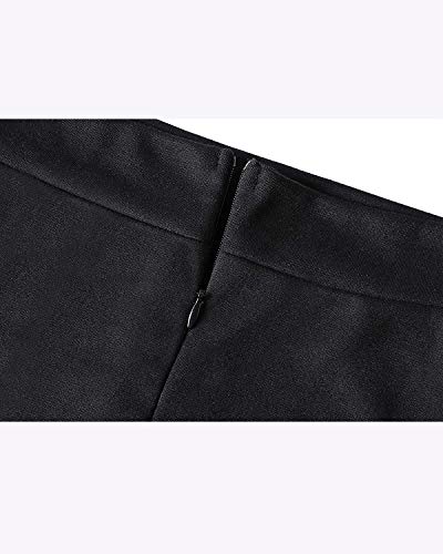 ABINGOO Vestido Mujeres de Noche Fiesta Cóctel Rockabilly Asimétrico 3/4 Mangas Casual Vestido (2XL, color1)