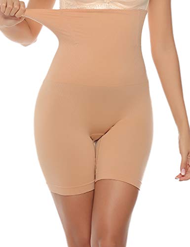 Abollria Fajas Reductoras Body Shaper Cintura Corsé,Braguita Moldeadora Adelgazante Faja Pantalón Cintura Alta Body Moldeador Abdomen Shapewear Lenceria Mujer (S, Beige#)