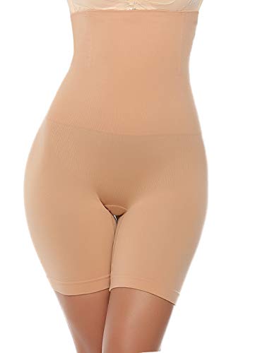 Abollria Fajas Reductoras Body Shaper Cintura Corsé,Braguita Moldeadora Adelgazante Faja Pantalón Cintura Alta Body Moldeador Abdomen Shapewear Lenceria Mujer (S, Beige#)