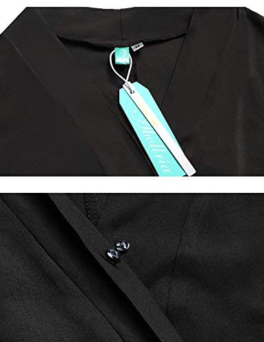 Abollria Mono Corto Mujer Casual Jumpsuit de Gasa para Verano Playsuit Manga Corta Boho Mameluco Cuello-V con Cinturón