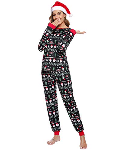 Abollria Pijamas de Navidad Familia Conjunto Pantalon y Top Pijamas Mujer Hombre Invierno Manga Larga Pijama 2 Piezas Ropa de Dormir para Bebés Mamá Papá Homewear Sleepsuit