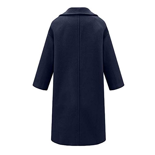 Abrigo de Lana Solapa de para Invierno de Mujer Mode De Marca Gabardina para Mujer Abrigo Grande con Bolsillo Gabardina Chaqueta Acolchada Chaqueta Cortavientos para Mujer Espesar Cálido y cómodo