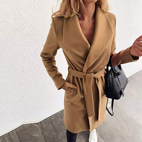 Abrigo de Mujer Paño Invierno Largas Tallas Grandes Elegantes,ZODOF Chaquetas para Mujer Otoño Fiesta Vestir Chaquetón Acolchado Dama Trench Parka Chaquetas Traje Blazer