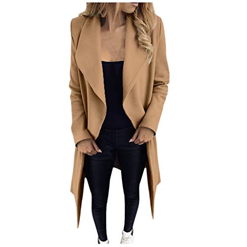 Abrigo de Mujer Paño Invierno Largas Tallas Grandes Elegantes,ZODOF Chaquetas para Mujer Otoño Fiesta Vestir Chaquetón Acolchado Dama Trench Parka Chaquetas Traje Blazer