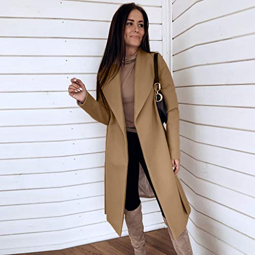Abrigo de Mujer Paño Invierno Largas Tallas Grandes Elegantes,ZODOF Chaquetas para Mujer Otoño Fiesta Vestir Chaquetón Acolchado Dama Trench Parka Chaquetas Traje Blazer