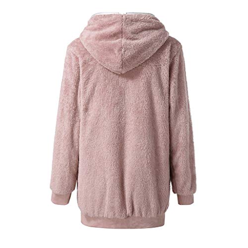 Abrigo Mujer Invierno con Capucha, Abrigo De Invierno Mujer Talla Grande Vintage Abrigos con Bolsillos Gruesos De Lana Lonshell