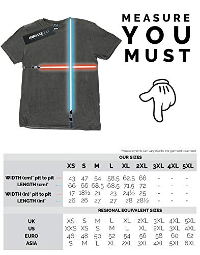 Absolute Cult Ramones Hombre Distressed Presidential Seal Camiseta Lavada Carbón Medium