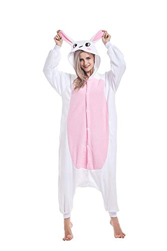 ABYED Pijama Animal Entero Unisex para Adultos Niños con Capucha Ropa de Dormir Traje de Disfraz para Festival de Carnaval Halloween Navidad