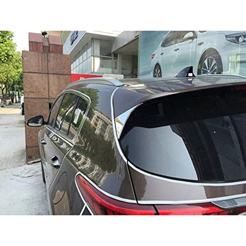 Accesorios de decoración del coche ABS Chrome Ventana trasera Lentejuelas, para KX5 Sportage KIA 2016 (Plata)