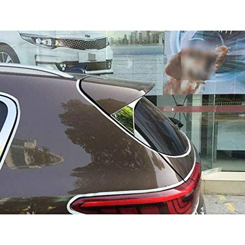 Accesorios de decoración del coche ABS Chrome Ventana trasera Lentejuelas, para KX5 Sportage KIA 2016 (Plata)