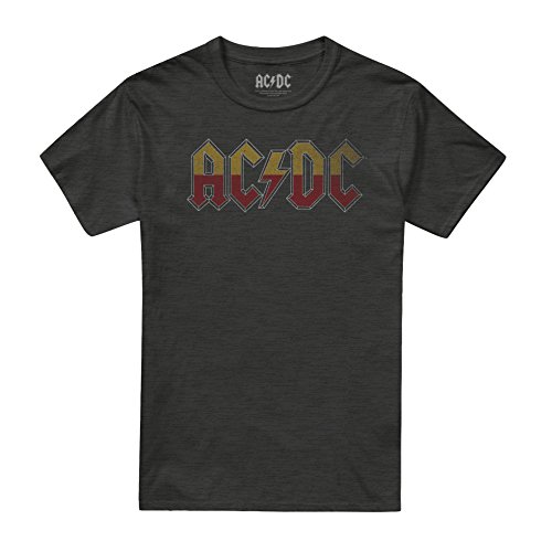 AC/DC About TO Rock Tour Camiseta, Negro (Black Blk), Large para Hombre