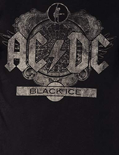 AC/DC Black Ice Camiseta, Negro, XL para Hombre