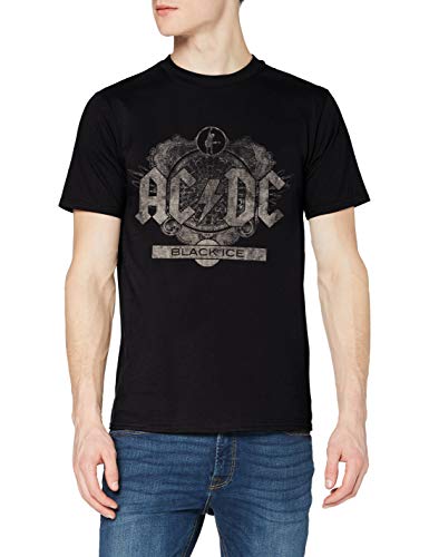 AC/DC Black Ice Camiseta, Negro, XL para Hombre
