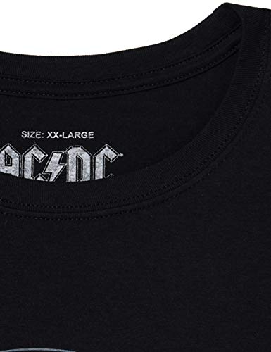 AC/DC Tour Emblem Camiseta, Negro (Black Blk), L para Hombre